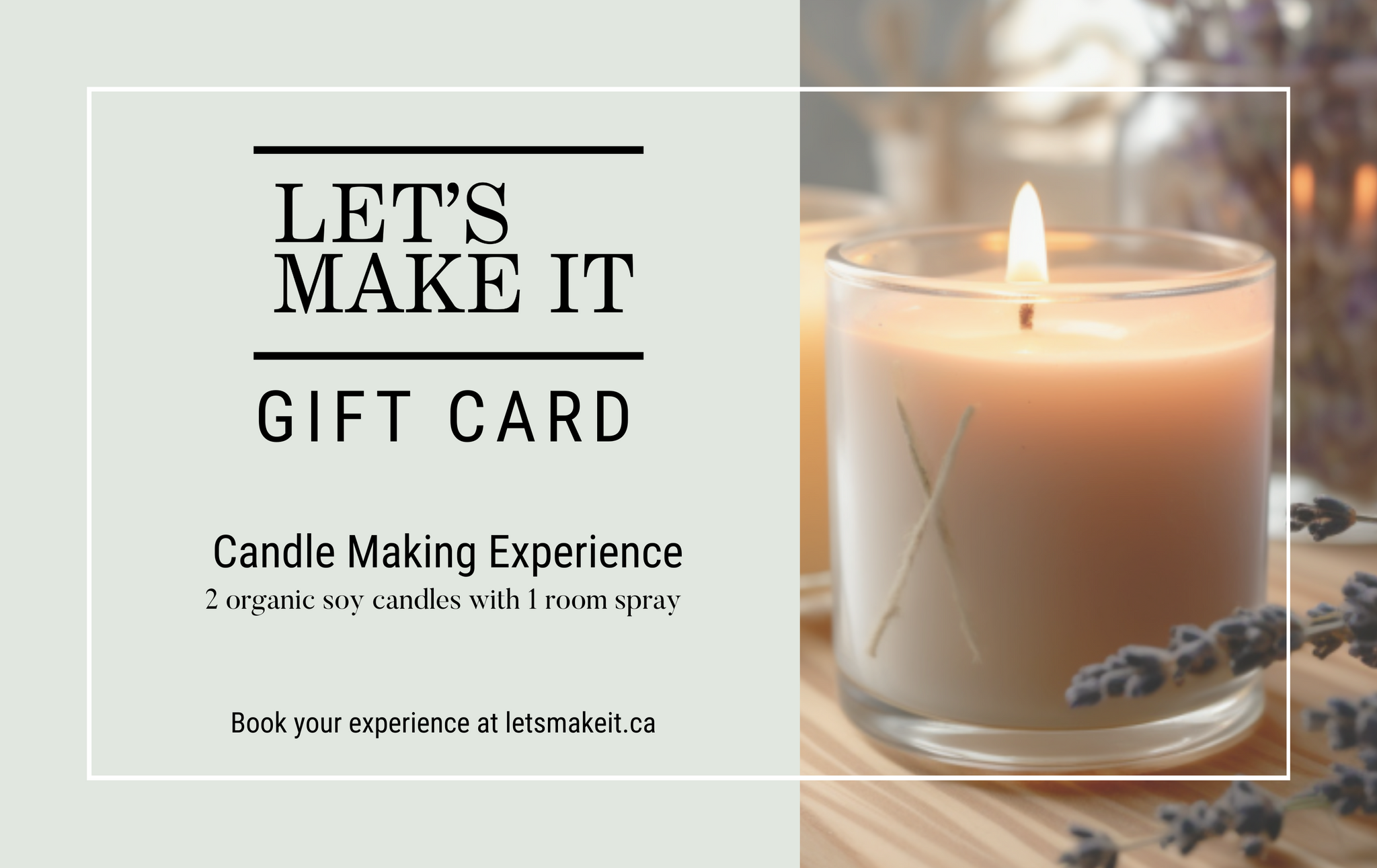 Candle Making Gift Card