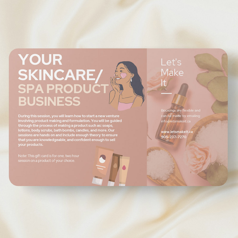 Start Your Own Skincare/Spa Product Business